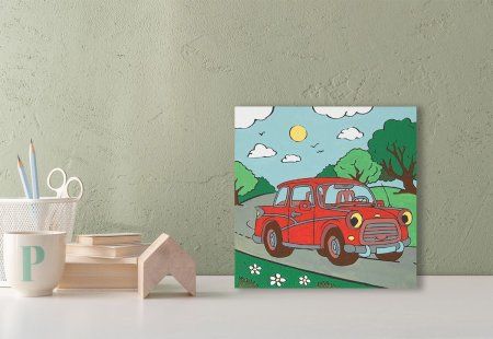 Раскраска на холсте c подрамником ФРЕЯ 15 х 15 см "В пути" RBN/S-004 Раскраска на холсте c подрамником ФРЕЯ 15 х 15 см "В пути" RBN/S-004