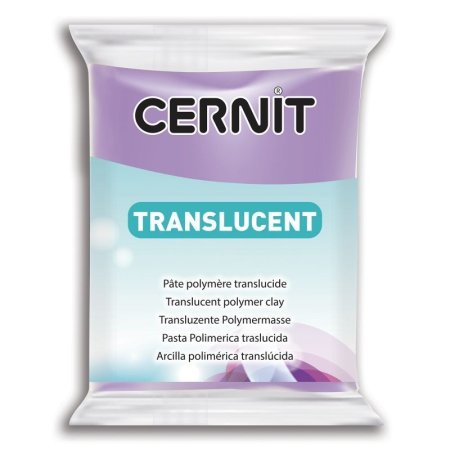 Пластика полимерная запекаемая CERNIT Translucent прозрачная 56 г (900 фиолетовый) RH-CE0920056900