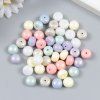Бусины для творчества пластик "Сплюснутый шар. Матовый" перламутр набор 20 г 0.7 х 1 х 1 см SIM-9129427