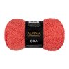 Пряжа ALPINA Goa 58% хлопок, 38% акрил, 4% полиэстер 1 х 50 г 175 ± 5 м №06 коралловый ALP-GOA-06
