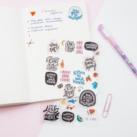 Наклейки ПВХ MESHU "Be cool" 10 x 21 см, 31 накл, инд. уп., европодвес RE-MS_42728