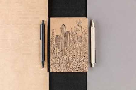 Блокнот CLAIREFONTAINE Le Cerisier A6 90 г/м2 72 л, в линейку, мягк.обл., ткан.переплет, ассорти RH-116042C