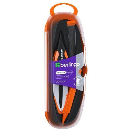 Готовальня Berlingo "Optimum+" 2 предмета, циркуль 135 мм, пластиковый футляр RE-DS_00202 Готовальня Berlingo "Optimum+" 2 предмета, циркуль 135 мм, пластиковый футляр RE-DS_00202