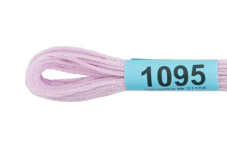 Нитки для вышивания GAMMA мулине (0820-3070) 8 м №1095 св.сиреневый MG-1095