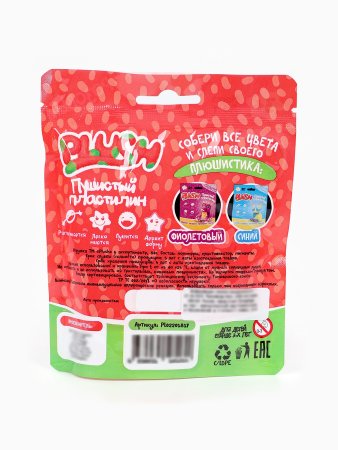 Набор для лепки PLUSH Пушистый пластилин 80 г в ассортименте AS-PL02201817