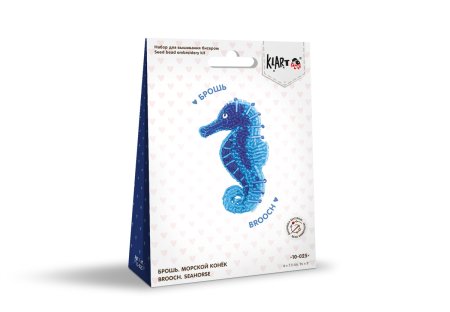 Набор для вышивания KLART "Брошь. Морской конёк" 4 х 7.5 см 10-025