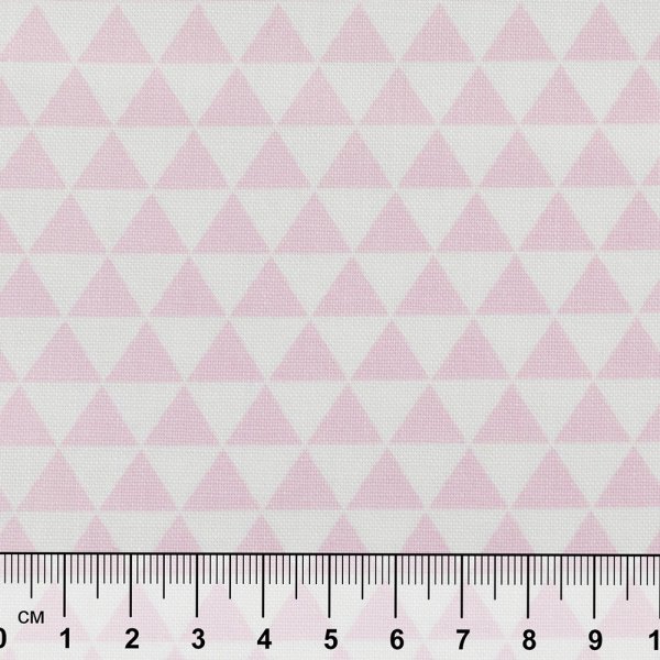 Ткань для пэчворка PEPPY БАБУШКИН СУНДУЧОК 50 x 55 см 140 ± 5 г/м2 100% хлопок БС-45 треугольники розовый