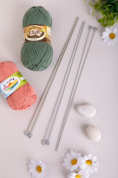 Спицы прямые GAMMA алюминий d 2.0 мм 35 см с покрытием KN2H-20 Спицы прямые GAMMA алюминий d 2.0 мм 35 см с покрытием KN2H-20