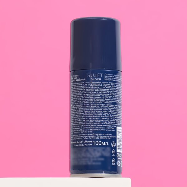 Лак для волос с блестками Sujet серебро 100 мл SIM-2269096