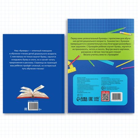 Набор книг "Букварь + прописи" 2 шт SIM-10287795