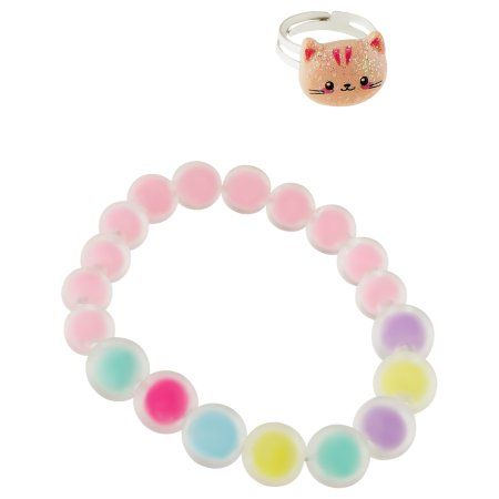 Набор украшений MESHU "Kitty" бижутерия, кольцо, браслет, бусики с подвеской, европодвес RE-MS_60720