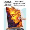 Картина по номерам на холсте ТРИ СОВЫ "Стихия. Огонь" 40 x 50 см, краски, кисть RE-КХ_44203