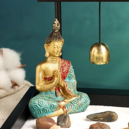 Сад камней с колокольчиком "Минори" 15 x 15 x 14 см SIM-9948627 Сад камней с колокольчиком "Минори" 15 x 15 x 14 см SIM-9948627