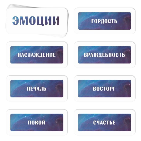 Трансформационная игра "Ключ к подсознанию" 50 карт, 50 жетонов с эмоциями, игровое поле