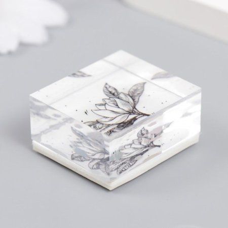 Печать акрил "Цветок с листиками" 3.6 x 3 x 2 см SIM-7889190