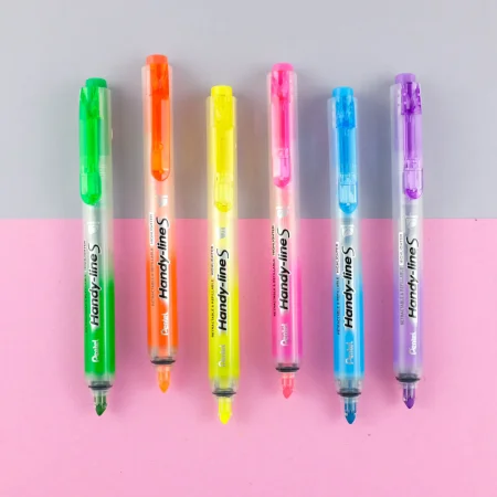 Маркер-выделитель текста автоматический PENTEL Handy-Lines 1.0-4.5 мм пулевидный