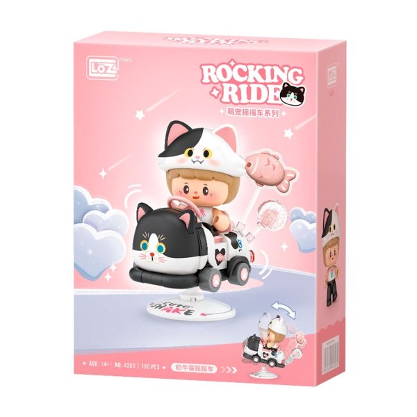 Конструктор LOZ "Аттракцион Черно-белый кот" IT-4303_MK