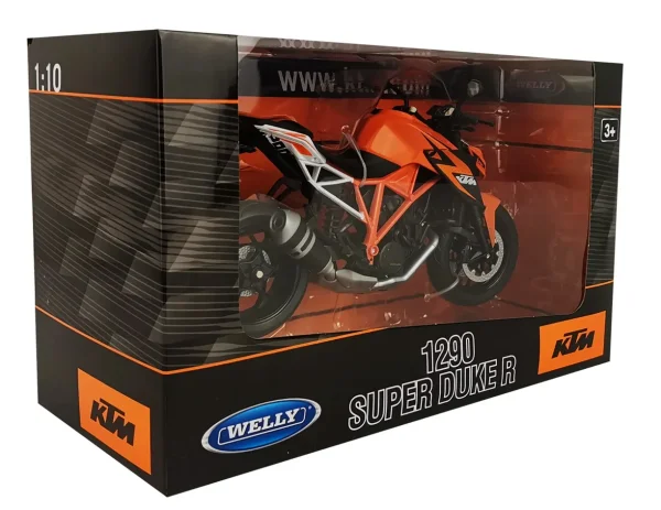 Мотоцикл WELLY 1:10 KTM 1290 SUPER DUKE R, оранжевый IT-62809W Мотоцикл WELLY 1:10 KTM 1290 SUPER DUKE R, оранжевый IT-62809W