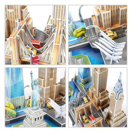 3D пазл CubicFun Серия "CityLine" Нью-Йорк, 123 деталей UT-MC255h_P688h