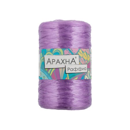 Пряжа ARACHNA Raffia 100% полипропилен 1 x 50 г 200 ± 12 м №50 розовая сирень ARA-RAF-50