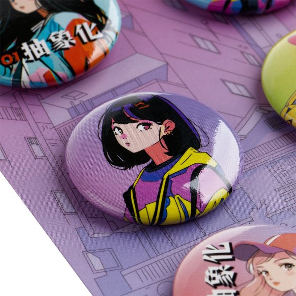 Значки закатные MESHU "МК_Anime" набор 6 шт RE-MS_61749