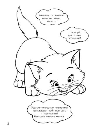 Раскраска: 100 милых котиков. Большая раскраска EKS-719999