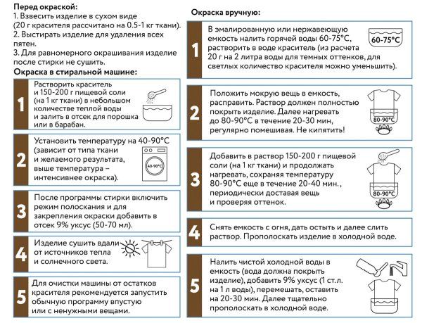 Краситель для ткани VISTA-ARTISTA 20 г коричневый KRG-19