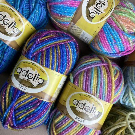 Пряжа ADELIA Nelly 70% шерсть, 30% акрил 100 г 100 м ± 5 м Пряжа ADELIA Nelly 70% шерсть, 30% акрил 100 г 100 м ± 5 м