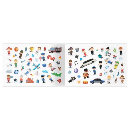 Альбом с наклейками ТРИ СОВЫ "250 наклеек. Профессии" А5, 250 шт, 6 стр RE-АнА5_10514