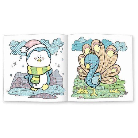 Раскраска водная ГЕОДОМ "Животные" 240 x 230 мм 12 стр RE-4607177453781