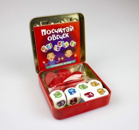 Настольная игра: Посчитай овечек (жестяная коробочка) MAG03554