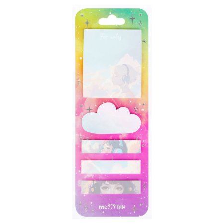 Флажки-закладки и самоклеящиеся блоки в наборе MESHU "Kawaii dreams" по 20 л, европодвес RE-MS_54262