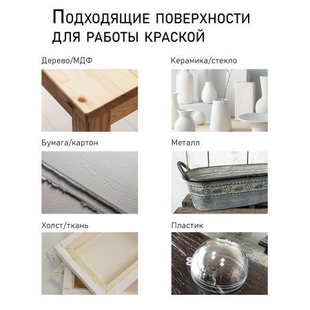 Краска "Акрил-Хобби" 500 мл Белый 0305001