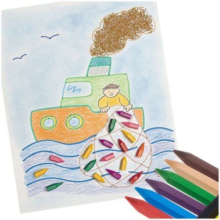 Карандаши (мелки) пластиковые JOVI 12 цв шестигранные RE-912