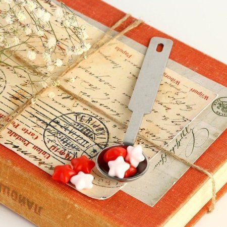 Сургучная печать "Сделано с любовью" 12.5 х 4 х 4 см SIM-9064614