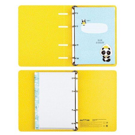 Тетрадь на кольцах 120л. A5 MESHU "Eggcellent" картон, мат. ламинация RE-MS_31538