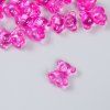 Декор для творчества пластик "Медвежонок" ярко-розовый 25 шт 1.8 x 1.5 x 1 см SIM-9129445