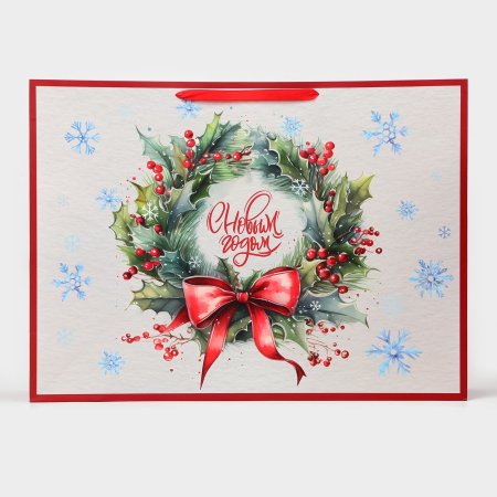 Пакет подарочный ламинированный 46 х 61 х 20 см "Венок" SIM-10484663