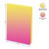 Ежедневник недатированный А5 136л. Berlingo "Radiance" кожзам, желтый/розовый градиент RE-UD0_93501