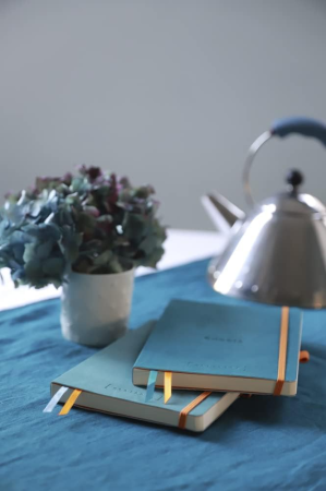 Блокнот RHODIA Goalbook A5 90 г/м2 120 л, в точку, мягк.обл., на резинке, розовое дерево RH-117802C