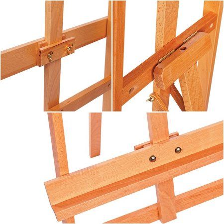 Мольберт напольный Лира с бегунком ГАММА "Студия" 52 x 73 x 147 см бук RE-211118_02