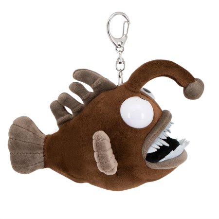 Мягкая игрушка ORANGE TOYS Рыба Удильщик коричневая 15 см с метал. кольцом ORT-OT9008/15