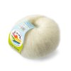 Пряжа ALPINA Lucky Mohair 60% кид мохер, 40% акрил 1 х 50 г 150 ± 5 м №03 молочный ALP-LUC-03