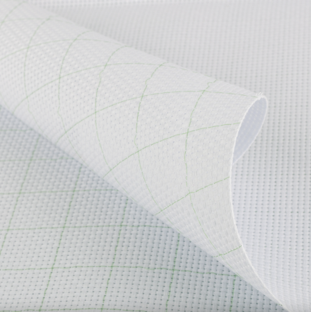 Канва GAMMA Aida №11 95% хлопок, 5% терилен 1 шт 50 x 50 см ± 2 см 5 шт белый в клетку K03R-50-50