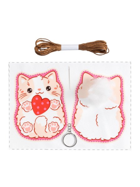 Набор для шитья Игрушка брелок своими руками "Котик" KOR-05616