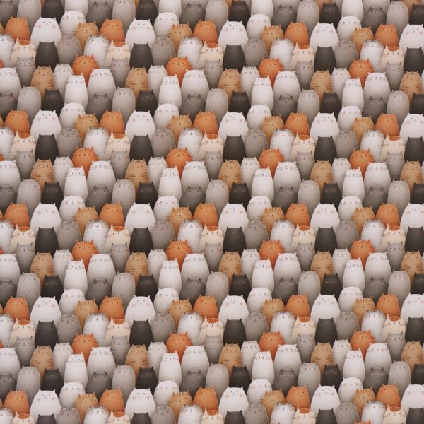 Бумага упаковочная глянцевая двусторонняя 70 х 100 см "Коты" SIM-10889813