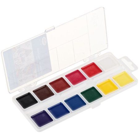 Акварель ГАММА "Классическая" медовая 12 цв, без кисти, пластик. упаковка RE-1009194 Акварель ГАММА "Классическая" медовая 12 цв, без кисти, пластик. упаковка RE-1009194