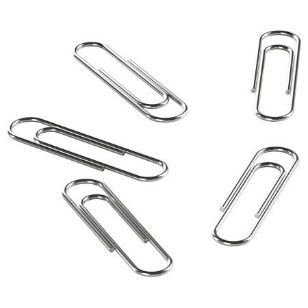 Скрепки 28 мм Berlingo 100 шт никелированные, карт. упаковка RE-BK2511