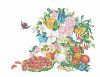 Кристальная (алмазная) мозаика ФРЕЯ на подрамнике "Пейзаж - Фрукты и Цветы, Фрэнсис Флора Бонд Палмер" 40 х 30 см MET-ALPD-041