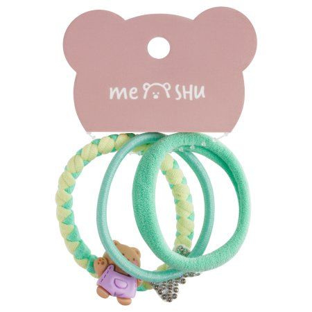 Резинки для волос MESHU ассорти текстур, 3 шт, европодвес RE-MS_60566